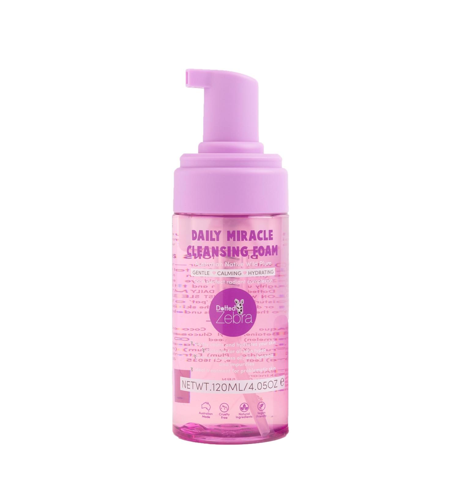 Daily Miracle Cleansing Foam - Vegan Face Cleanser with Australian Wild Plums | Hydrating Wash for All Skin Types - 4.05 oz - Buy Online on GoSupps.com