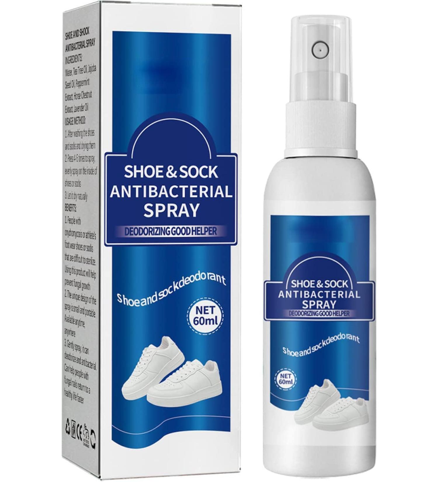 Shoe & Shock Antibacterial Deodorant Spray Foot Odor Eliminator Shoe Deodorizer Muti-Purpose Foot Odor Control Odor Eaters for Shoes Sneakers Boots Sandals (1 Pcs) - Buy Online on GoSupps.com