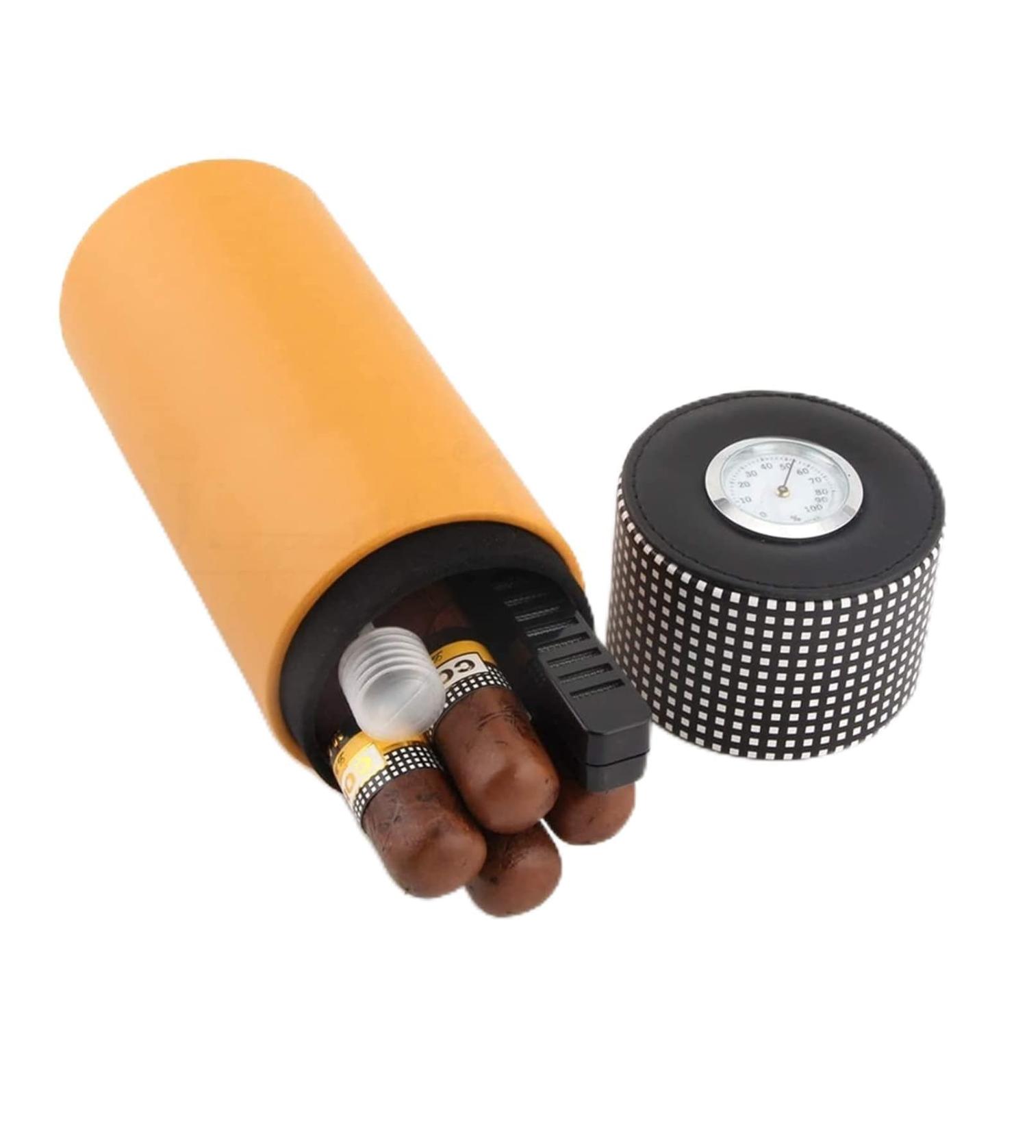 Cigar Boxs Cigar Case Cigar Box Cigar Humidors Humidor Leather Travel Ceportable Cigar Case Jar - Buy Online on GoSupps.com