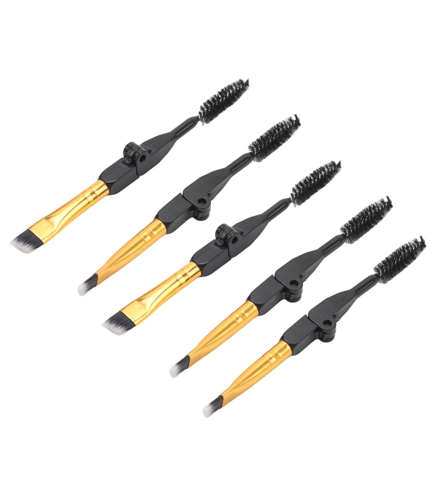 Double Ended Brow Brush - Professional Soft Hair Eyebrow & Eyelash Tool for Home & Travel | Best Cosmetic Brush for Precision Makeup - Buy Online on GoSupps.com