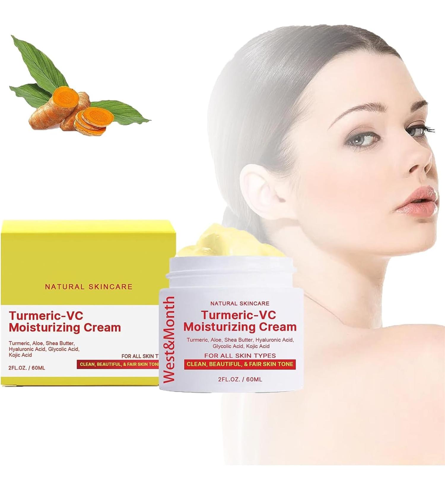 EXQST Whitening Cream with Turmeric-Vc Whitening Cream for Intimate Area Whitening Cream for Dark Skin Dark Spot Corrector Cream with Turmeric Cream - Buy Online on GoSupps.com
