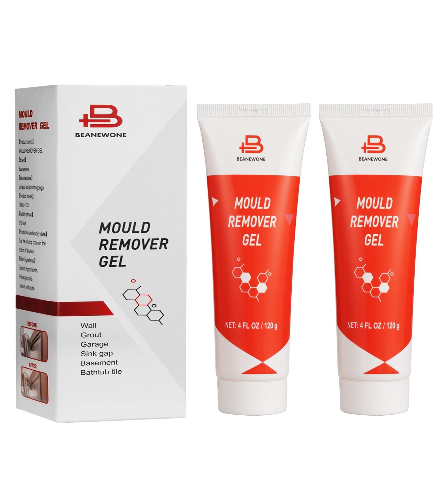 Beanewone Mould Magic 240g Mold Remover Gel - Ideal for Washing Machine, Refrigerator, Sink, Tub, and Toilet Caulk Walls - Buy Online on GoSupps.com
