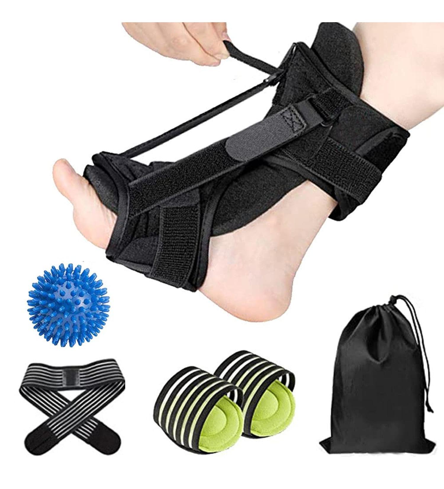 JARAGAR Plantar Fasciitis Relief Night Splint for Men and Women | Adjustable Orthotic Brace for Foot Pain and Arch Support - Buy Online on GoSupps.com