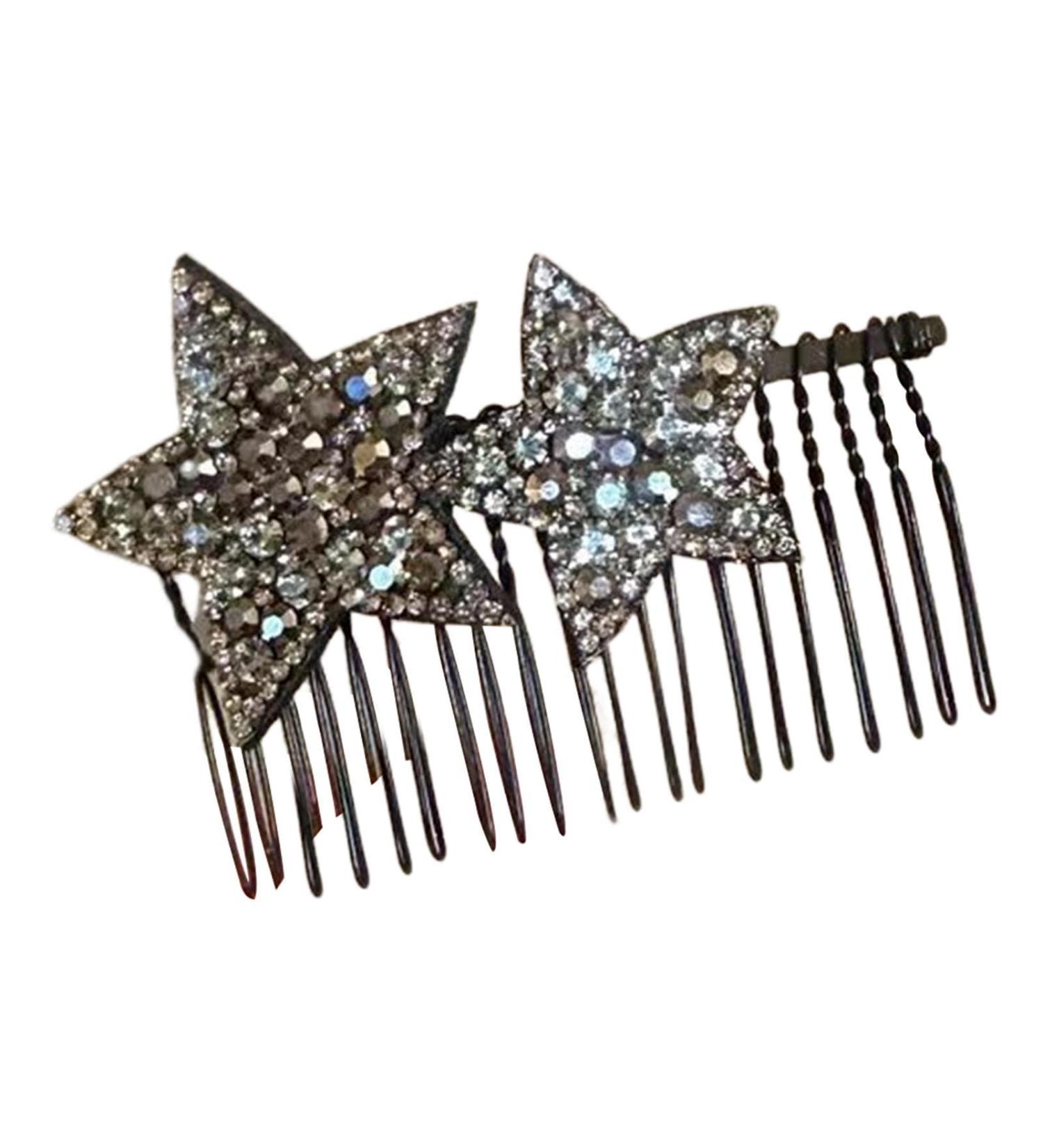 Hair Comb Clips - Shape Hair Finishing Fixer Comb | ABS Upside-Down Comb Hairpin Pentagram Hairpin Hair Finishing Fixer Comb Bridal Hair Pins Hair Accessories For Girls Women - Buy Online on GoSupps.com