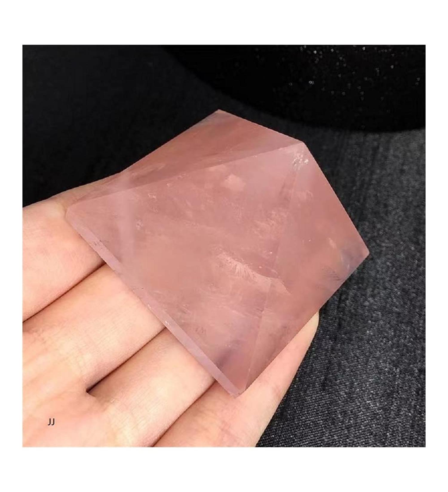 Natural Crystal Pyramid Seven Star Array Malachite Stone Furnishing Articles raw ore specimens Alleviate Fatigue Stone for Decoration Stone Generator FZUGEDRLI (Color : Powder Crystal Size : 4cm)