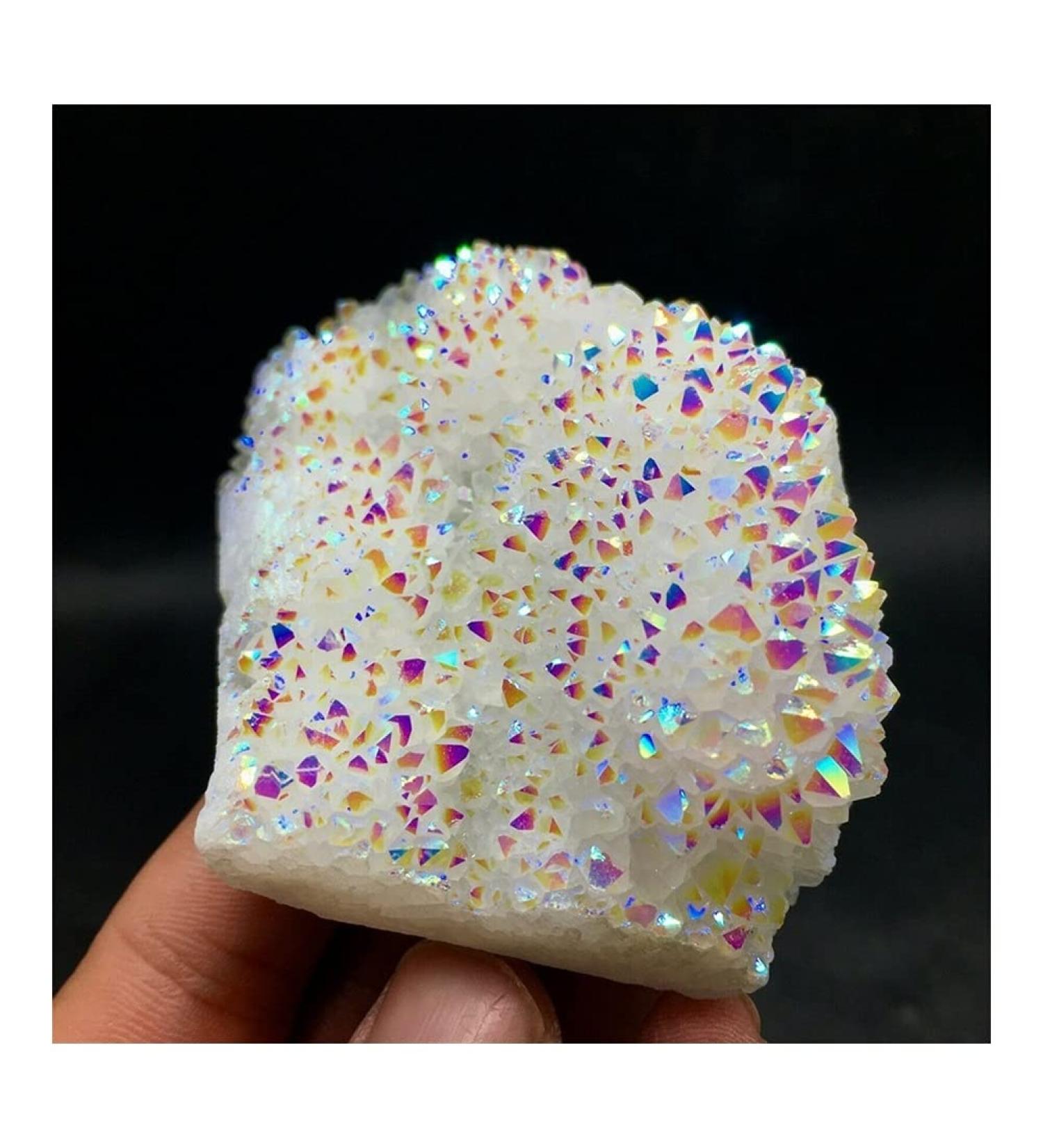 Angel Aura Quartz Titanium Bismuth SiliconCluster Rainbow Crystals Stone ZJGIDTEM (Size : 250g) - Buy Online on GoSupps.com