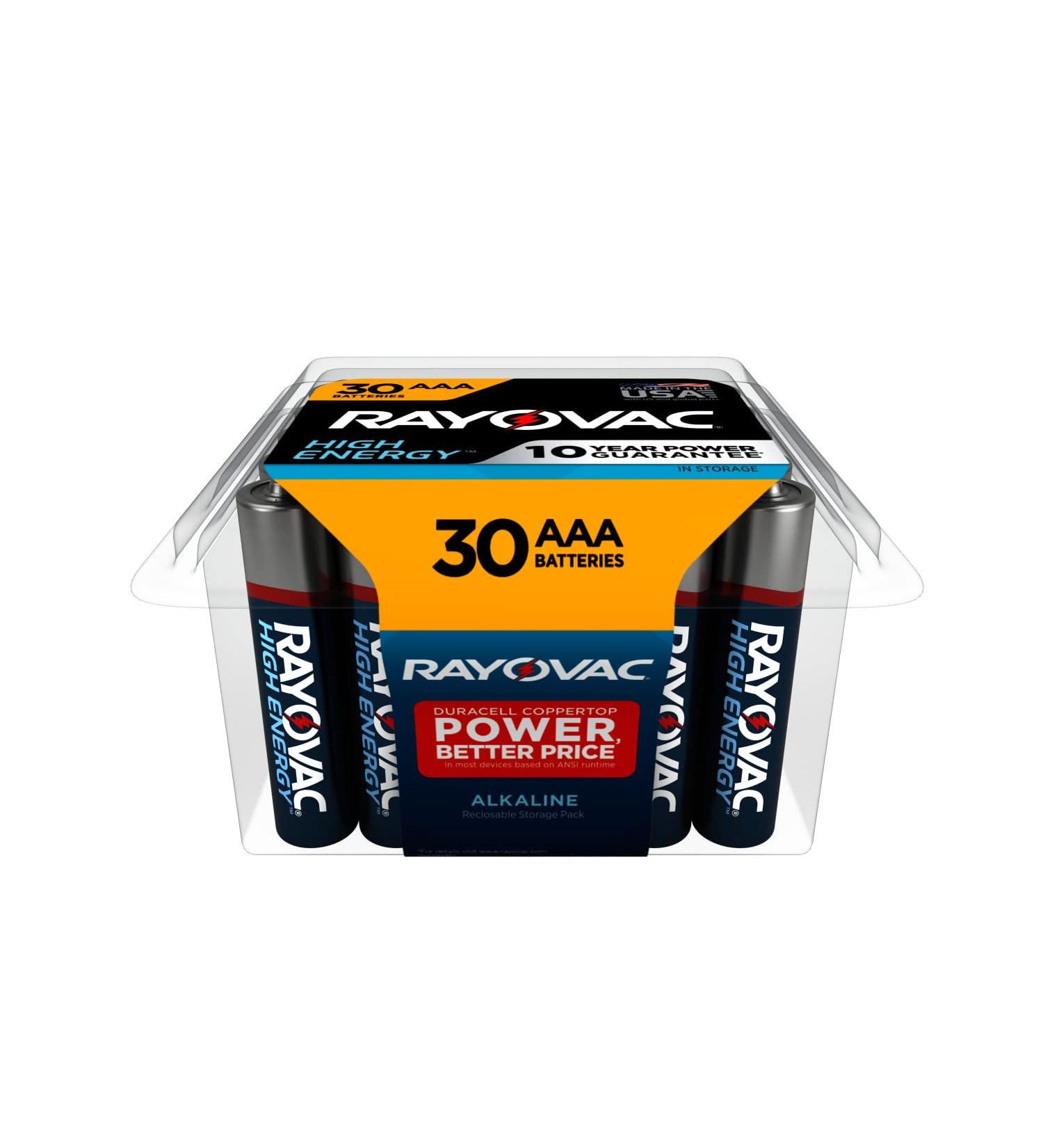 Rayovac AAA Batteries - Alkaline Triple A Batteries (30 Count) for Long-Lasting Power | International Shipping Available - Buy Online on GoSupps.com