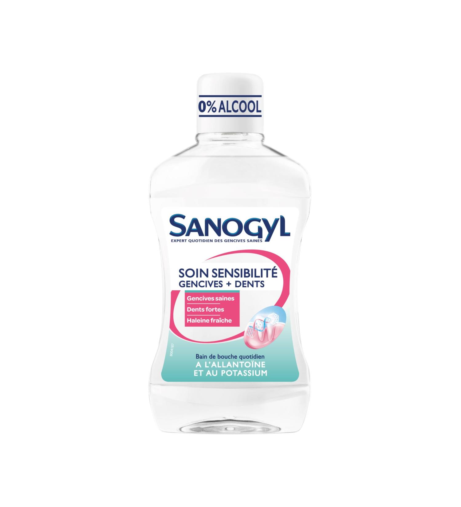 Sanogyl Mouthwash Sensitive Gums and Teeth 0% Alcohol 500ml - Buy Online on GoSupps.com