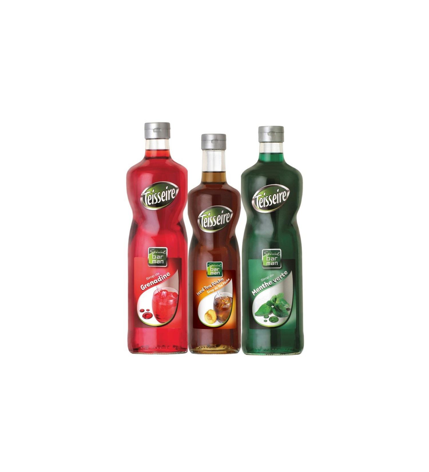  Mathieu Teisseire Assortment for children: grenadine syrup iced tea and spearmint - Buy Online on GoSupps.com