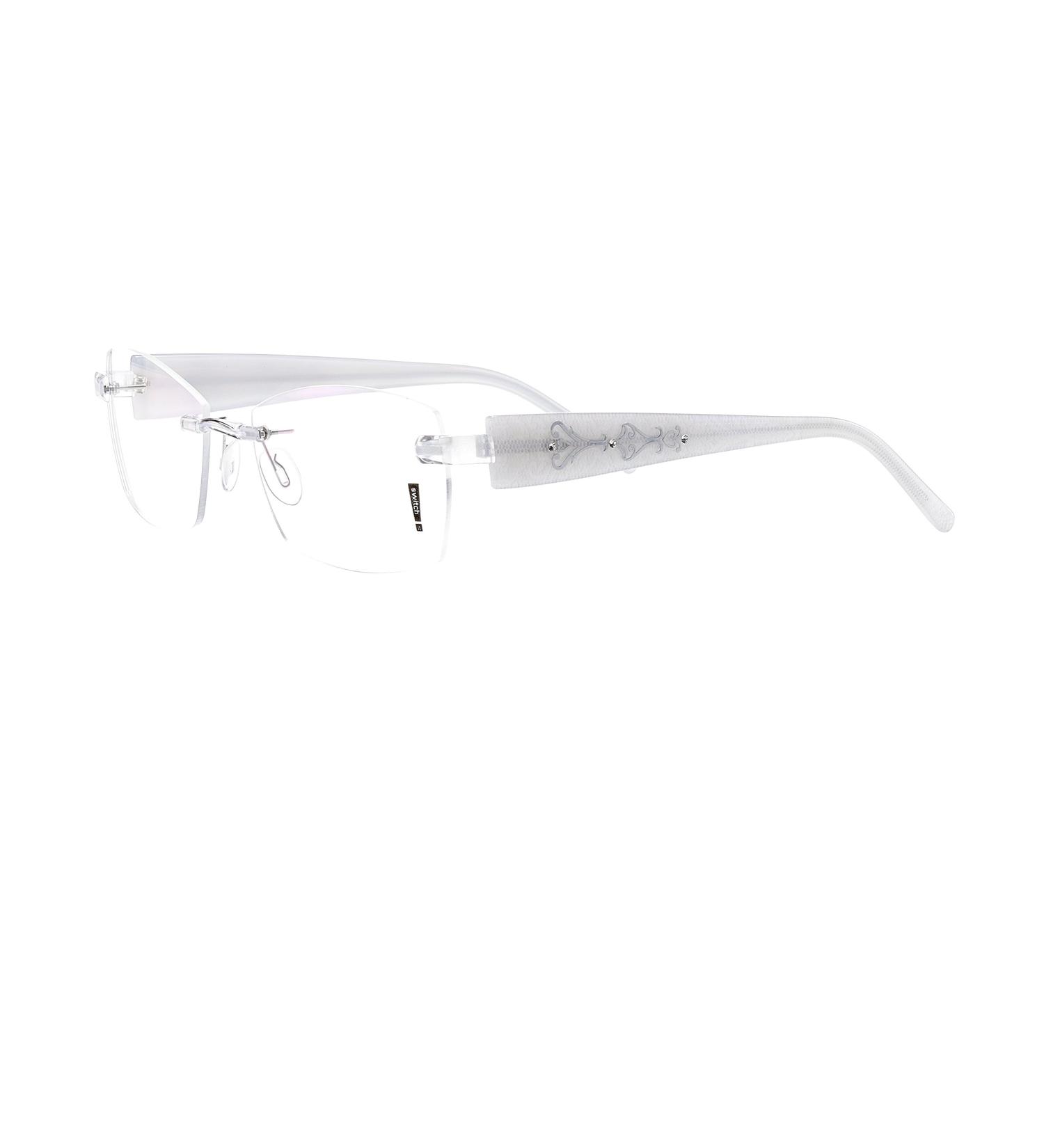Switch it! Set of interchangeable temples acetate wedding edition Combi 9048 transparent-white