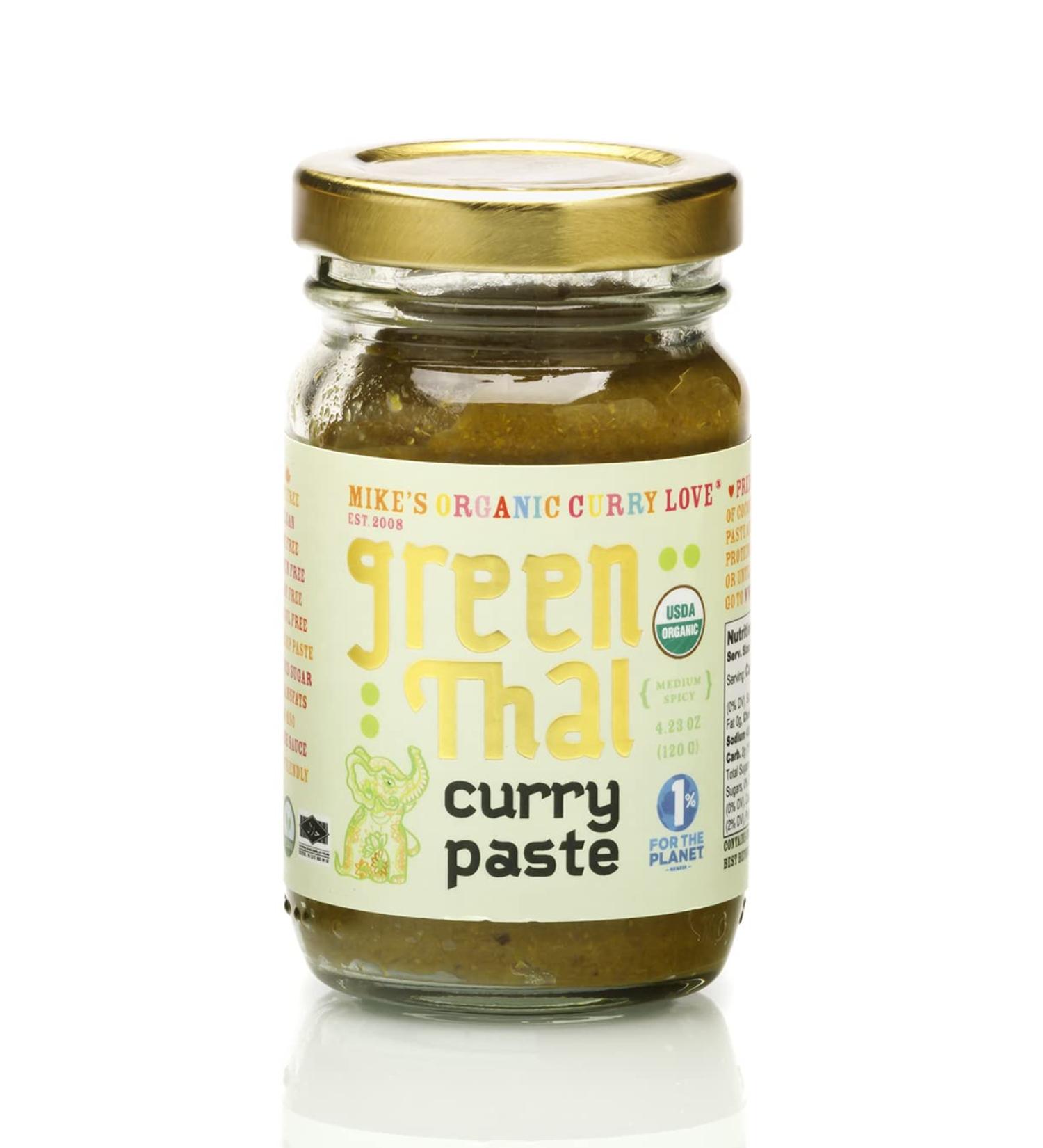 Organic Vegan Green Thai Curry Paste 4.23 oz - Dairy Free, Sugar Free, Keto Friendly - Made in Thailand - Buy Online on GoSupps.com