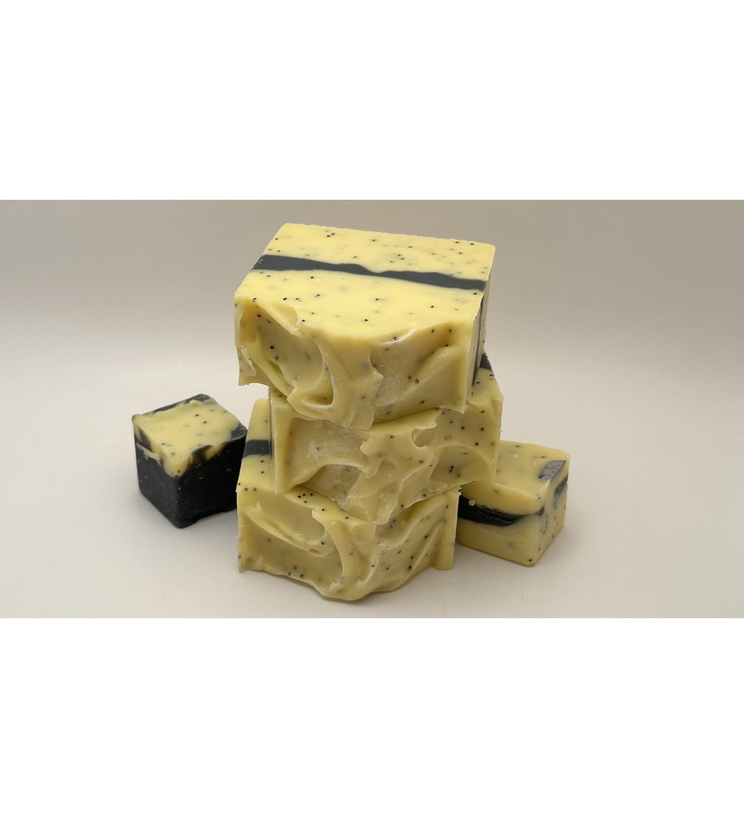 Poppy Lim n-Homemade Cold Process Soap-5 to 6 oz Bar-Exfoliation (per 1 Bar)