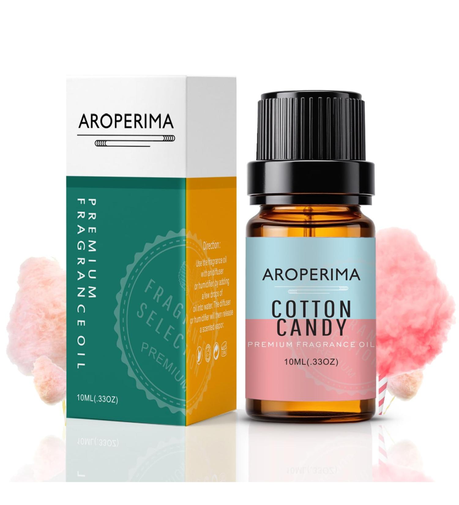 AROPERIMA Cotton Candy Fragrance Oil, Premium Grade Scented Oil for Aroma Diffusers, Perfume, Candle and Soap Making - 10ml - Buy Online on GoSupps.com