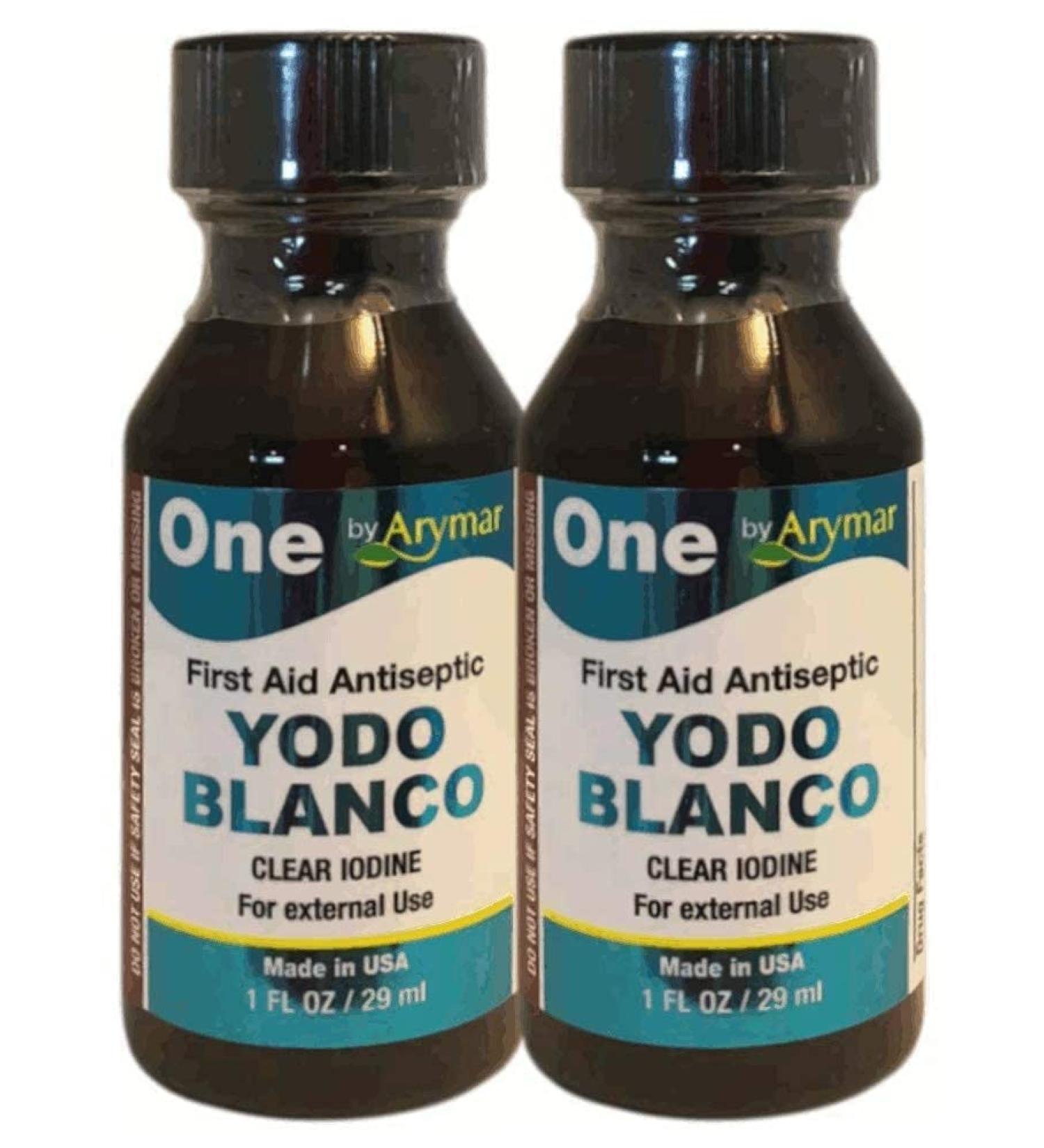 Arymar YODO Blanco Clear Iodine 1 Fl oz (Pack of 2) - Powerful Antiseptic Solution - Buy Online on GoSupps.com