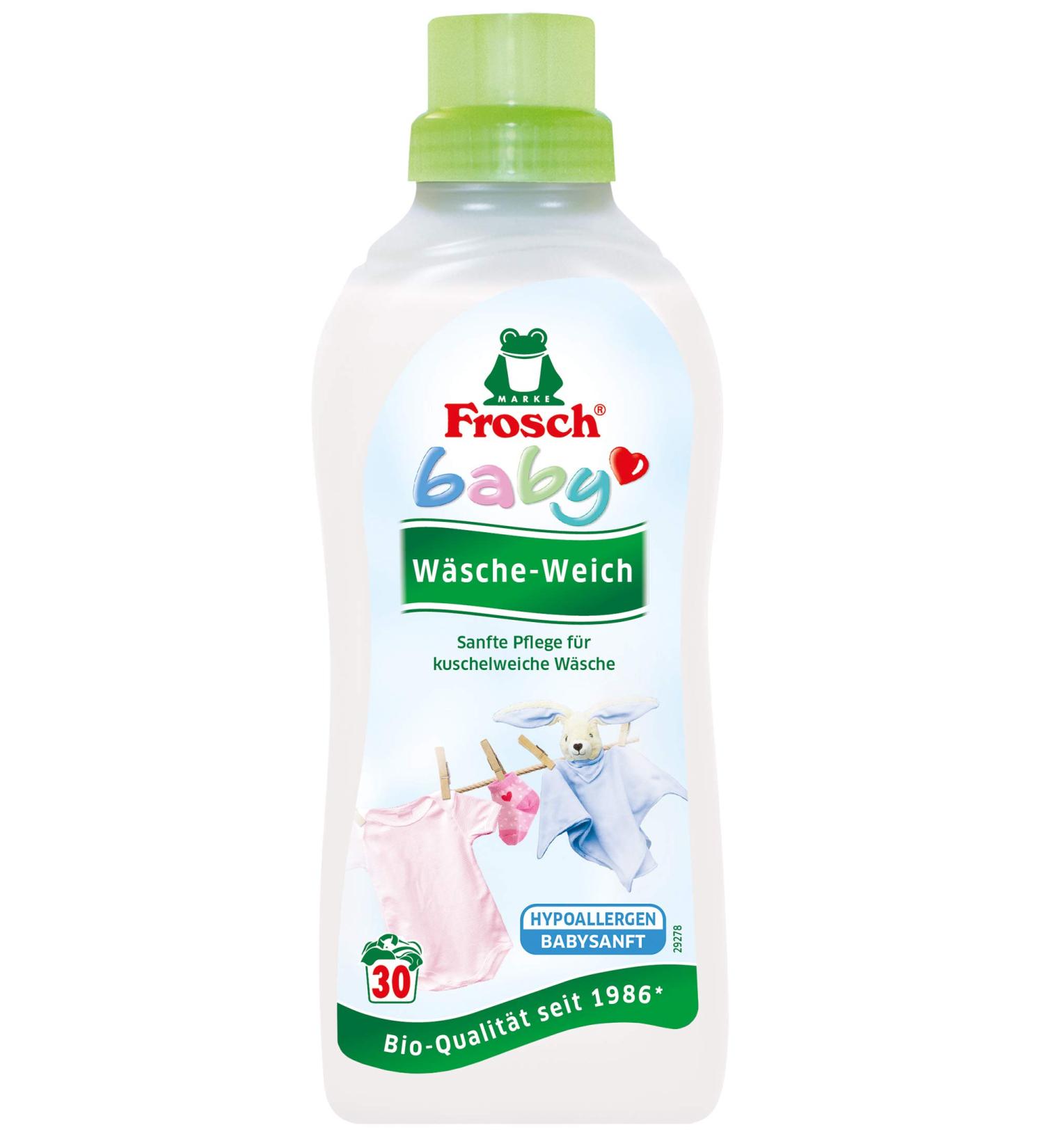 Frosch Baby Laundry Soft Fabric Conditioner - 2 x 750 ml | Eco-Friendly & Gentle on Baby Clothes - International Shipping Available - Buy Online on GoSupps.com