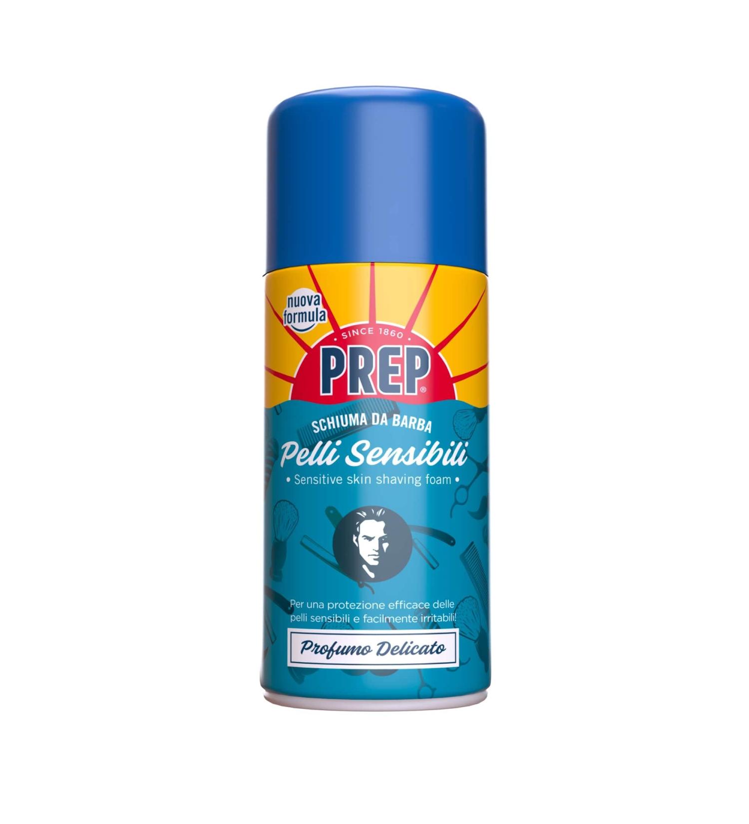Prep Pelli Sensibili Shaving Foam for Sensitive Skin - 10 Oz | Men's Shaving Foam - International Shipping Available - Buy Online on GoSupps.com