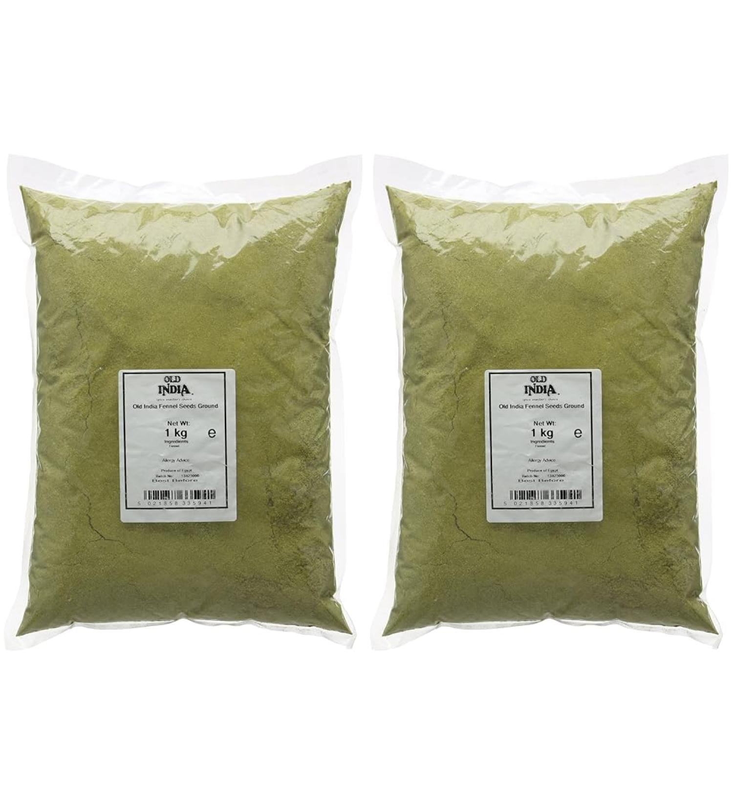 Old India Fennel Seeds Ground 1 Kg (Pack of 2) 1kg (Pack of 2) - Buy Online on GoSupps.com