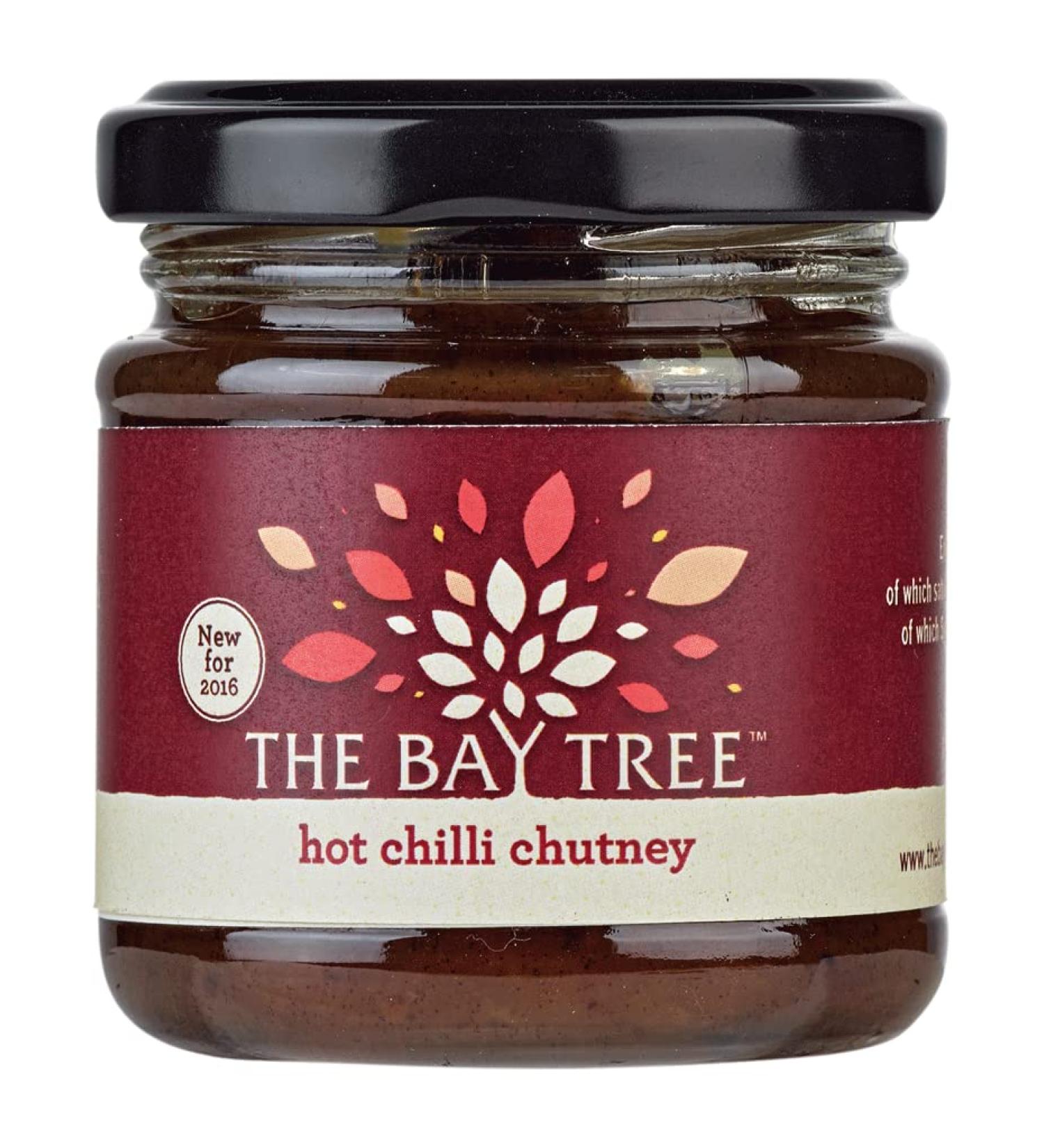 The Bay Tree Hot Chilli Chutney 100g Chili peppers 100g (Pack of 1)