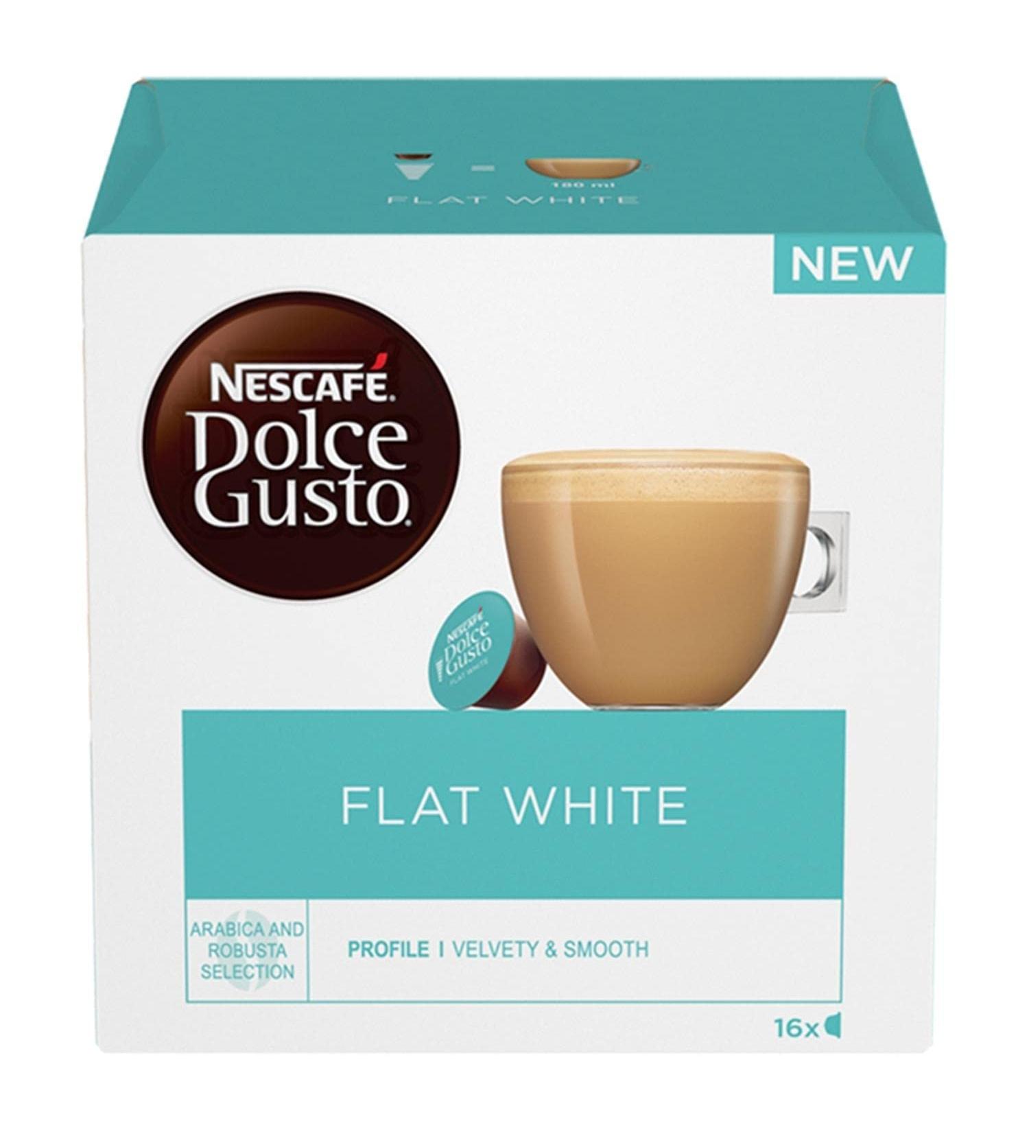 Dolce Gusto Flat White 16 Pods - Buy Online on GoSupps.com