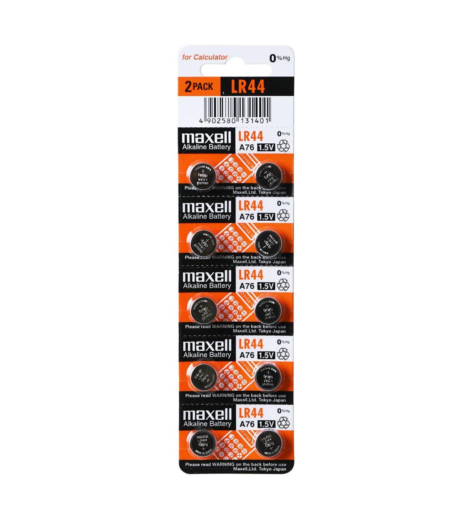 Buy 10 Pack Maxell AG13 LR44 357 Button Cell Batteries - Long Lasting Power for Your Devices - Buy Online on GoSupps.com