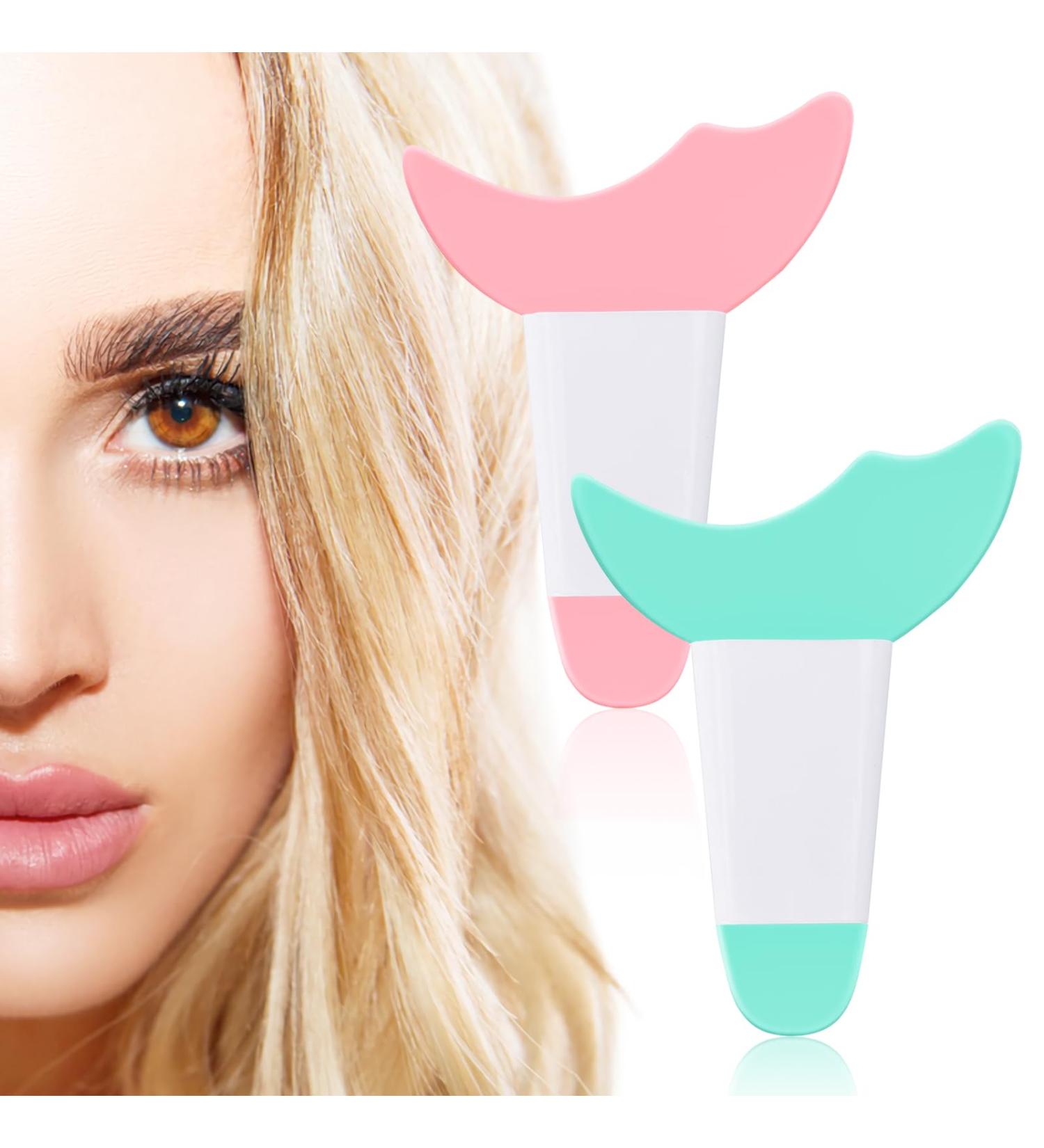2pcs Mascara Shield Applicator Guard - Silicone Eyeliner Tool Set - Winged Eyeliner Stencils - Reusable - Pink & Blue - Buy Online on GoSupps.com