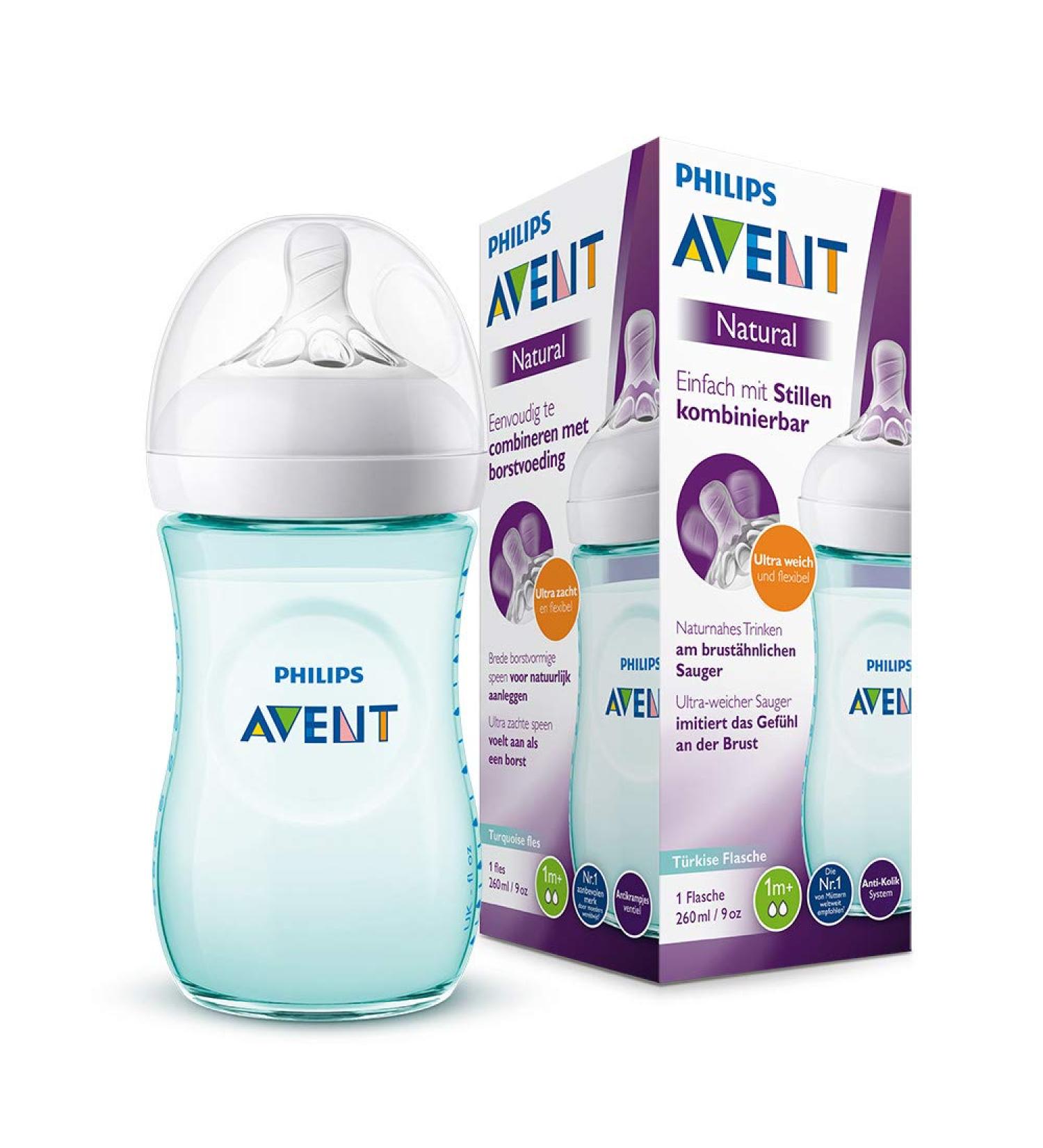 Philips Avent Natural Baby Bottle SCF033/15 - Slow Flow Teat Green - 1 Piece for Newborns | Best International Shipping - Buy Online on GoSupps.com