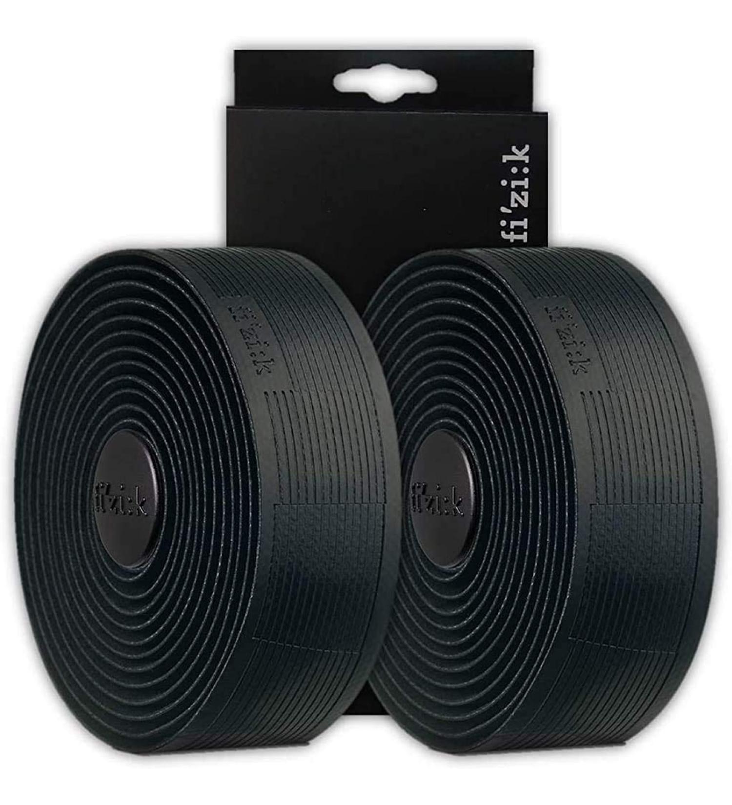 Fizik Vento Tacky Black Bar Tape | Microtex, Solocush | 2 Rolls of Tape (Vento - 2.7mm - Solocush - Tacky)
