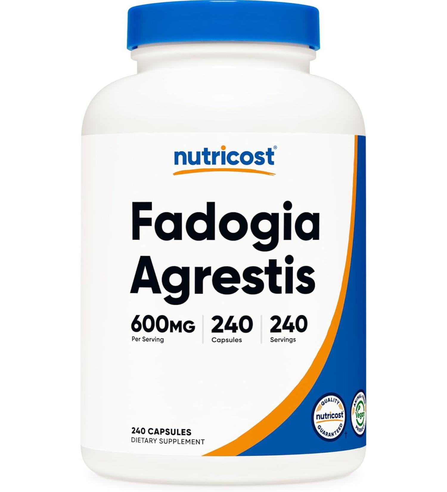 Nutricost Fadogia Agrestis 600 mg - 240 Capsules - Buy Online on GoSupps.com