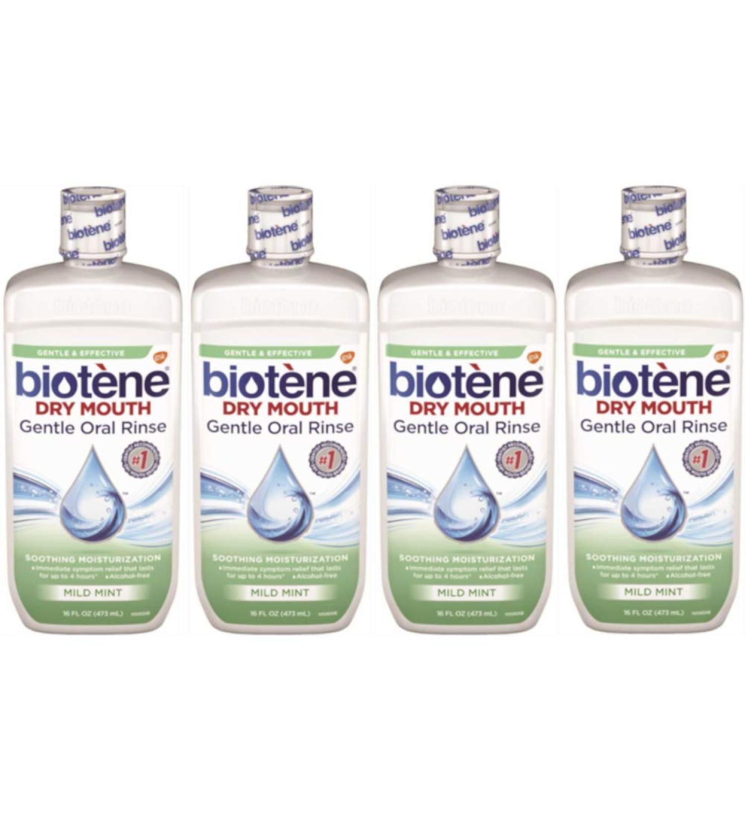 Biotene Gentle Original Flavor Moisturizing Oral Rinse - 16 oz Dry Mouth Mouthwash | International Shipping Available - Buy Online on GoSupps.com