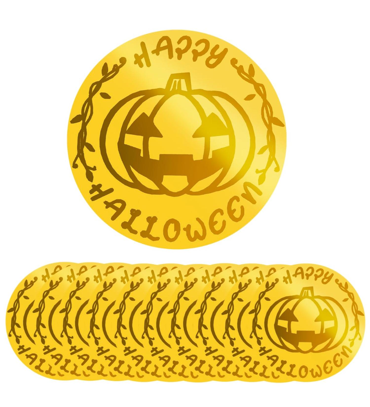 Keepaty 10 Pieces Happy Halloween Pumpkin Acrylic Cupcake Toppers Round Mirror Engraved Cake Topper Cupcake Decorations for Halloween Party (Gold) Halloween Style 3 - Buy Online on GoSupps.com
