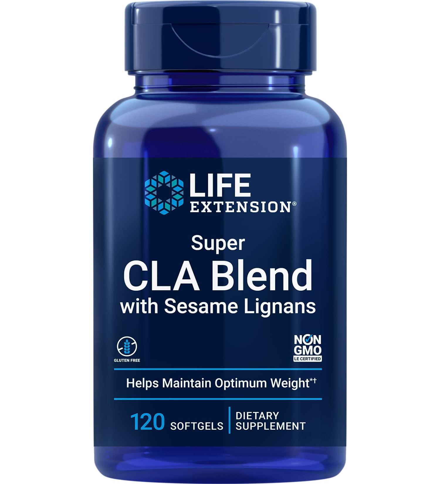 Buy Life Extension Super CLA Blend - Gluten Free Non-GMO Weight Management Supplement | 120 Softgels - Buy Online on GoSupps.com