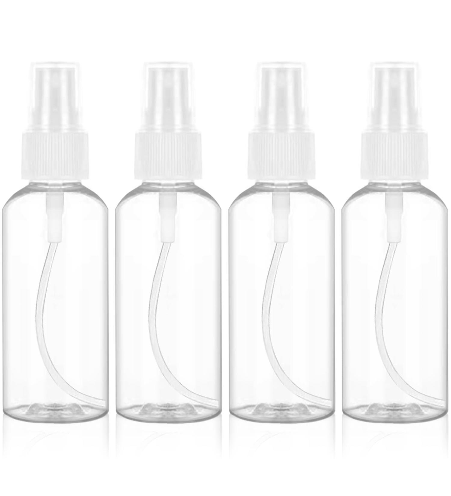 Hanyousheng 4Pcs 1.69oz Mini Spray Bottles for Travel & Skincare - Set of 4 Travel Size Mist Bottles for Makeup and Cleaning - Buy Online on GoSupps.com