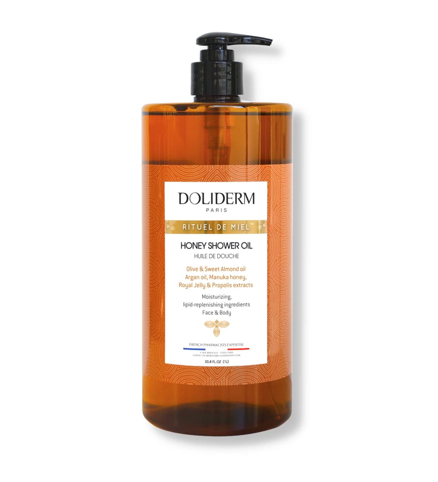Doliderm Paris Honey Shower Oil 33.8 Fl Oz - Luxurious Rituel de Miel - Buy Online on GoSupps.com