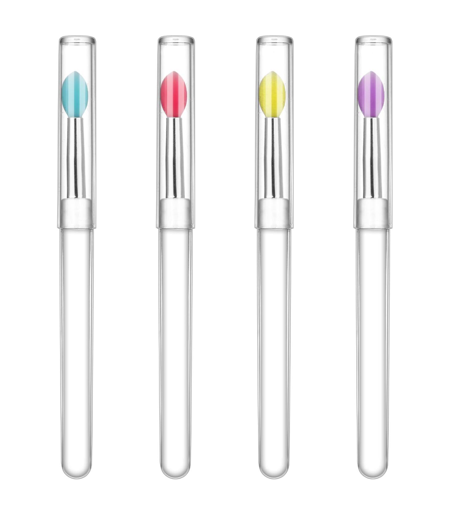 4 Pcs Silicone Lip Brush Set - Reusable Lipstick Applicator Wands & Lip Scrub Brushes for Makeup Eyeshadow Lip Gloss & Lip Balm - International Shipping Available - Buy Online on GoSupps.com