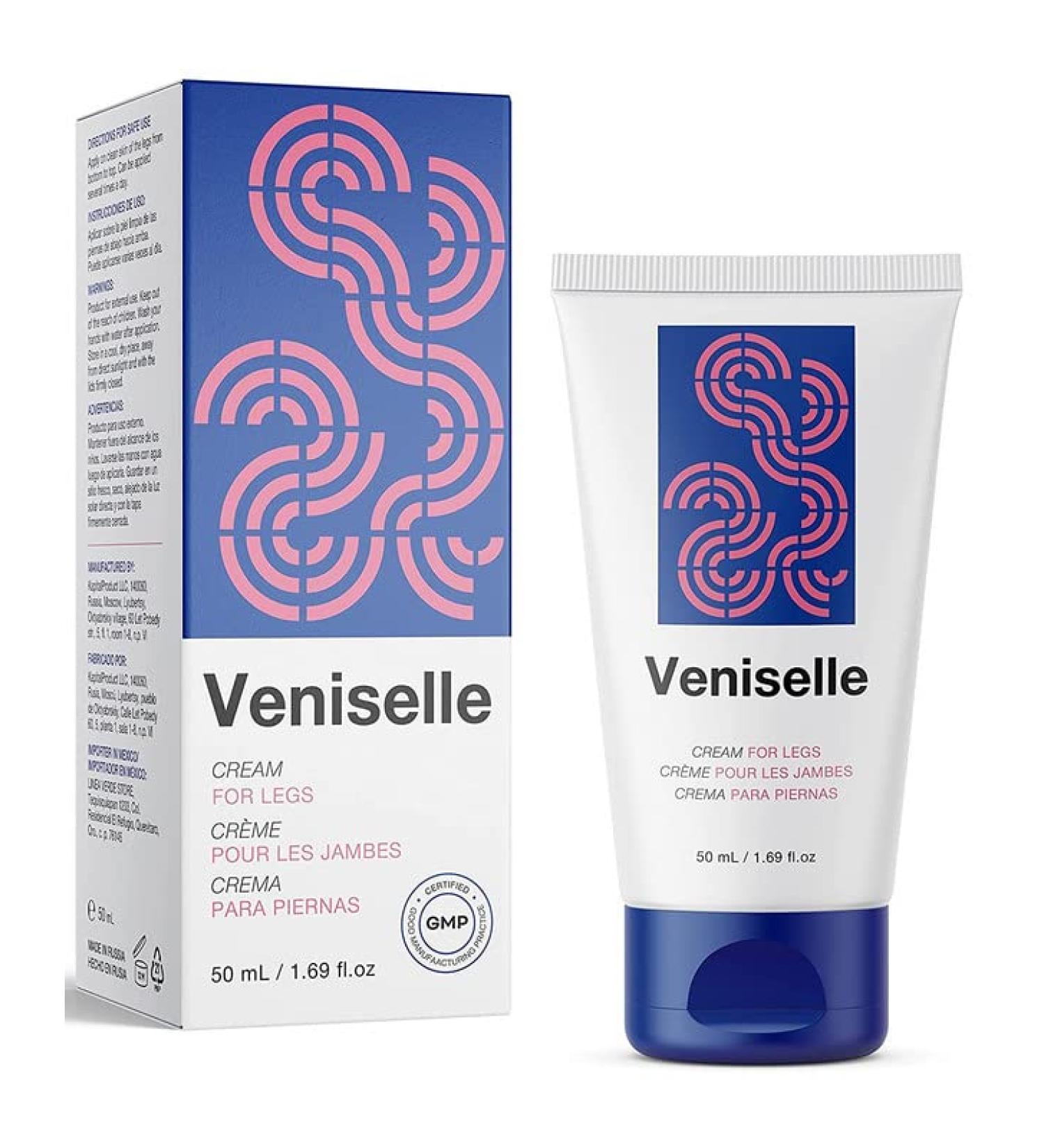 Veniselle Vein Cream for Legs - 50ml | Horse Chestnut Chamomile Nettle & Menthol - Soothes & Revitalizes | International Shipping Available - Buy Online on GoSupps.com