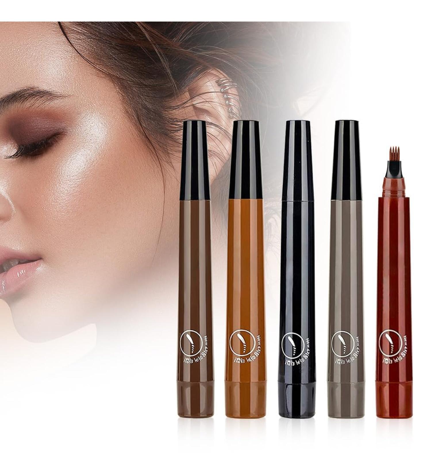 Magic Eyebrow Pencil 2024 New 3D Waterproof Microblading Eyebrow Pencil Contouring Pen 4-Tipped Precise Brow Pen Long-Lasting Natural Fine Stroke Eyebrow Pencil (F-5Pcs One Size) One Size F-5pcs - Buy Online on GoSupps.com