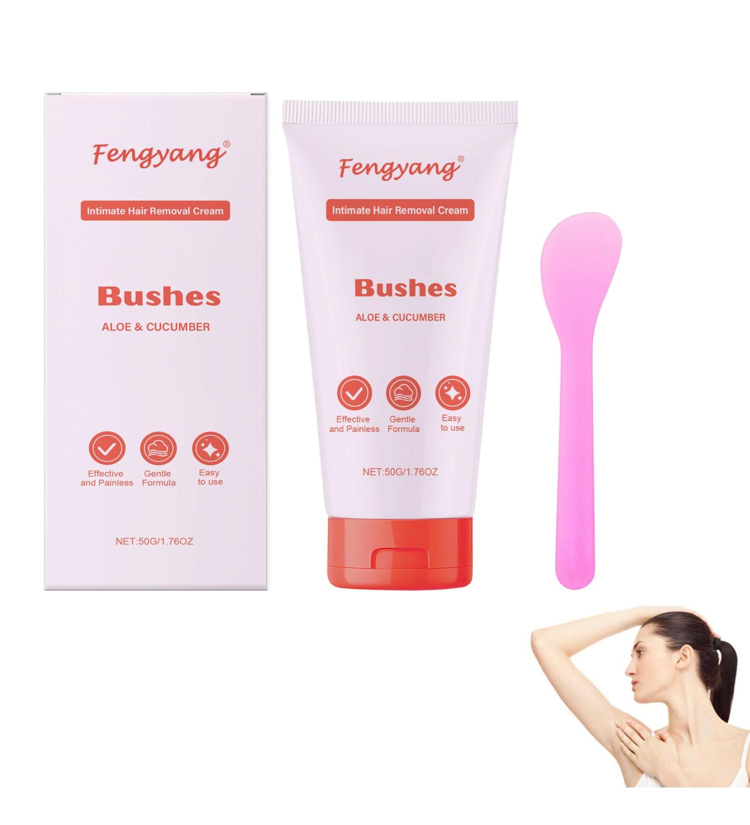 Fengyang Bye Bye Bush hair removal cream cream for hair removal on the body fast and painfree hair removal gentle hair removal cream intimate zone - Buy Online on GoSupps.com