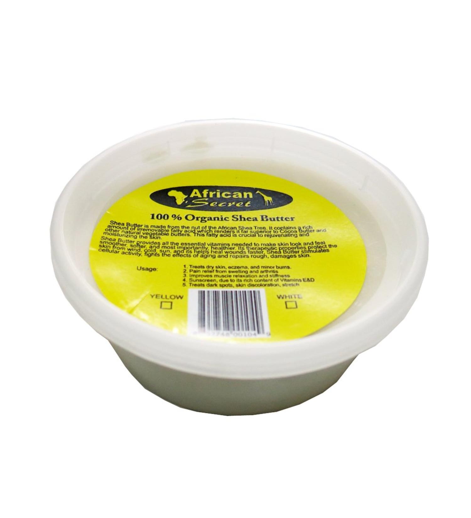 100% Organic Shea Butter Yellow 8 Oz (FC-40351) Shea Butter 8 Ounce