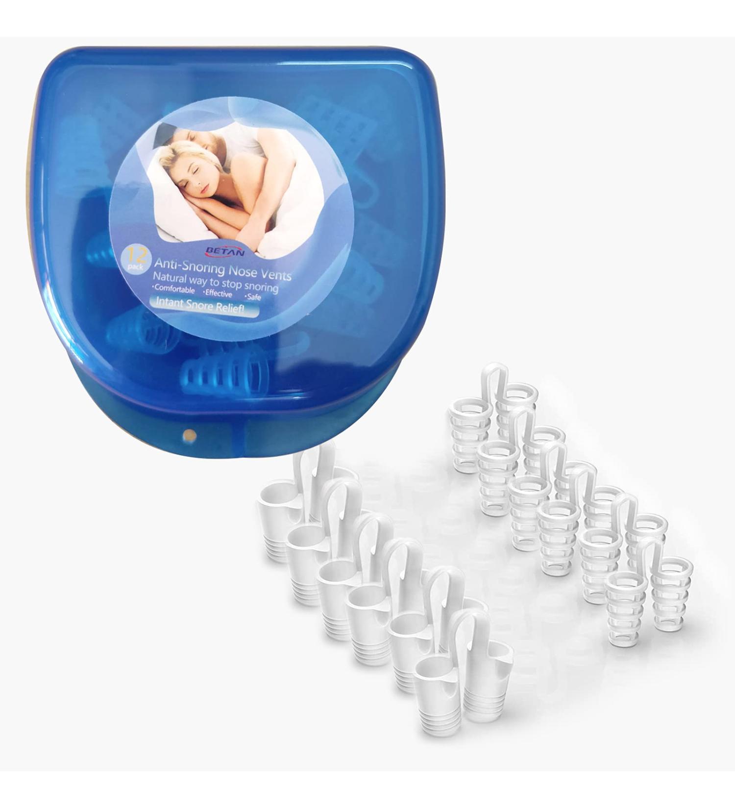 Snore Stopper Set - Comfortable Anti Snoring Device for Men and Women - Silicone Magnetic Nose Vents - Effective Snoring Solution - Nasal Dilator (6+6) - Buy Online on GoSupps.com