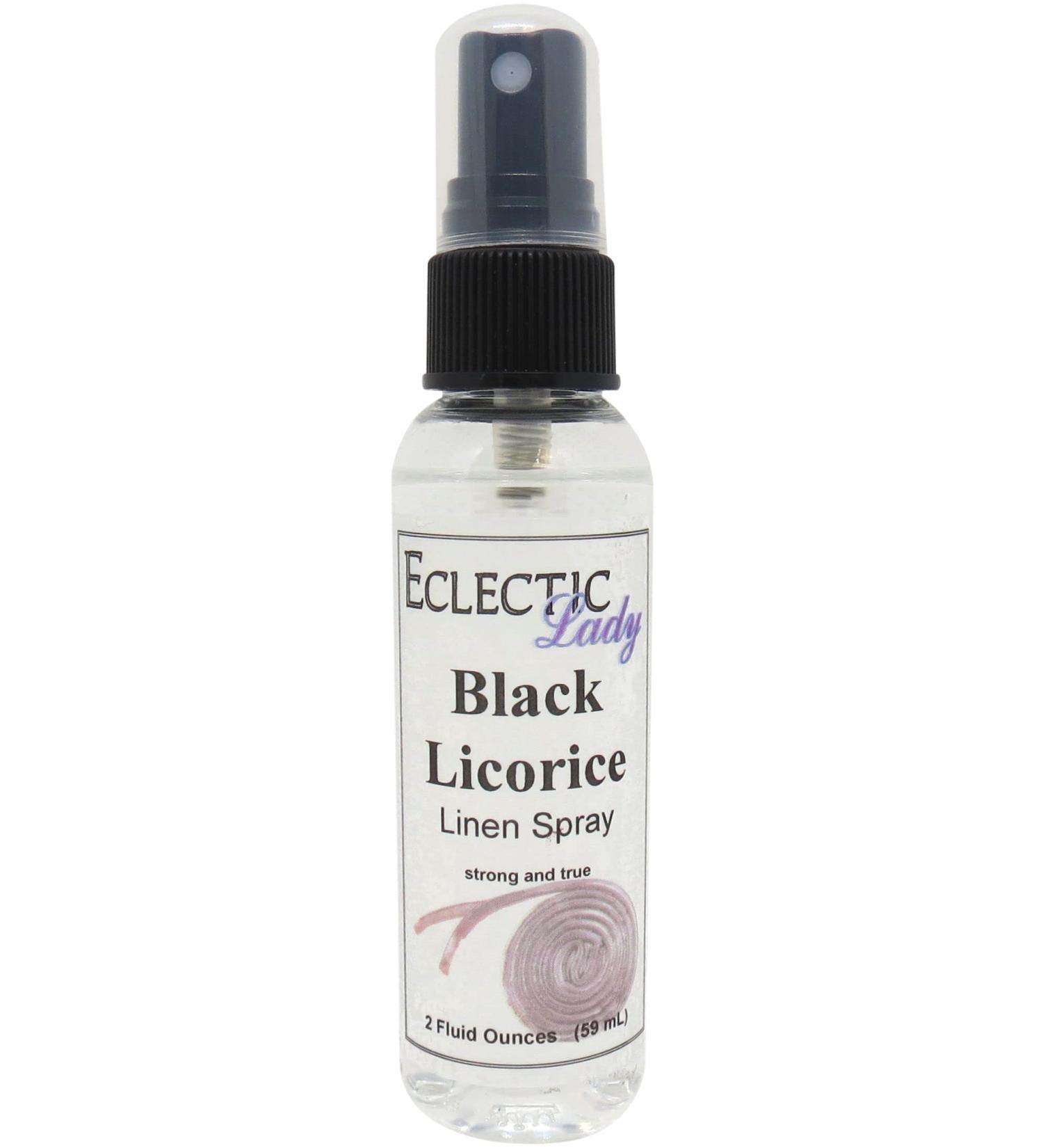 Black Licorice Linen Spray - 16oz Eclectic Lady | Natural & Long-Lasting Fabric Freshener - No Artificial Colors Parabens or Preservatives - Buy Online on GoSupps.com