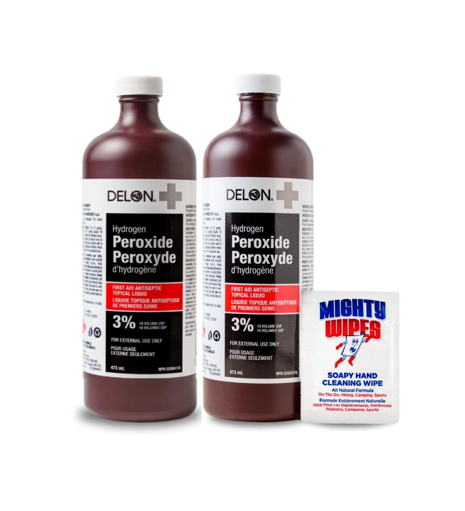 Hydrogen Peroxide 3% USP 2x473ml - Buy Online on GoSupps.com