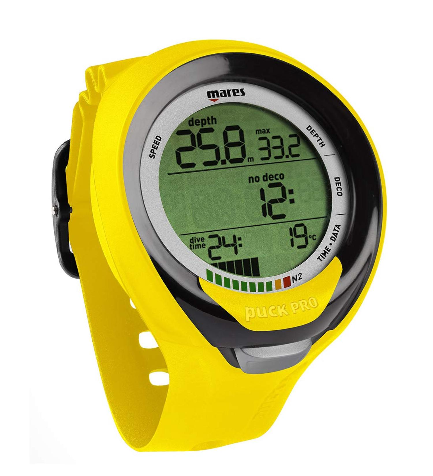Mares Puck Pro Plus Dive Computer Yellow/Black