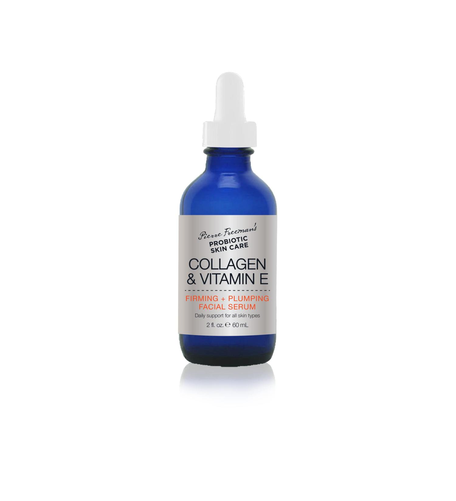 Pierre Freeman Probiotic Skin Care - Collagen & Vitamin E Firming Facial Serum (2 oz) | Anti-Aging & Hydrating | International Shipping Available - Buy Online on GoSupps.com