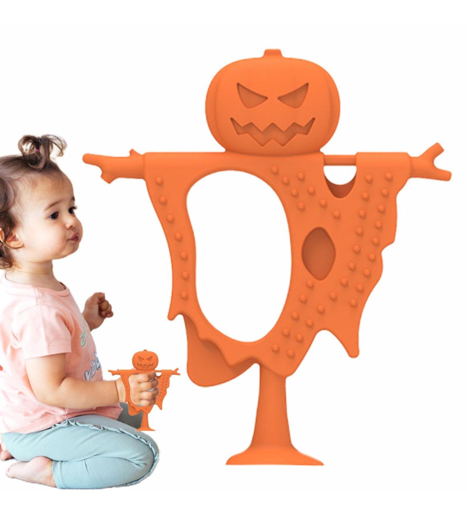 Shenrongtong Pumpkin Silicone Bite Ring for Babies - Food-Grade Easy to Grasp Safe for 3 Months+ - Buy Online on GoSupps.com
