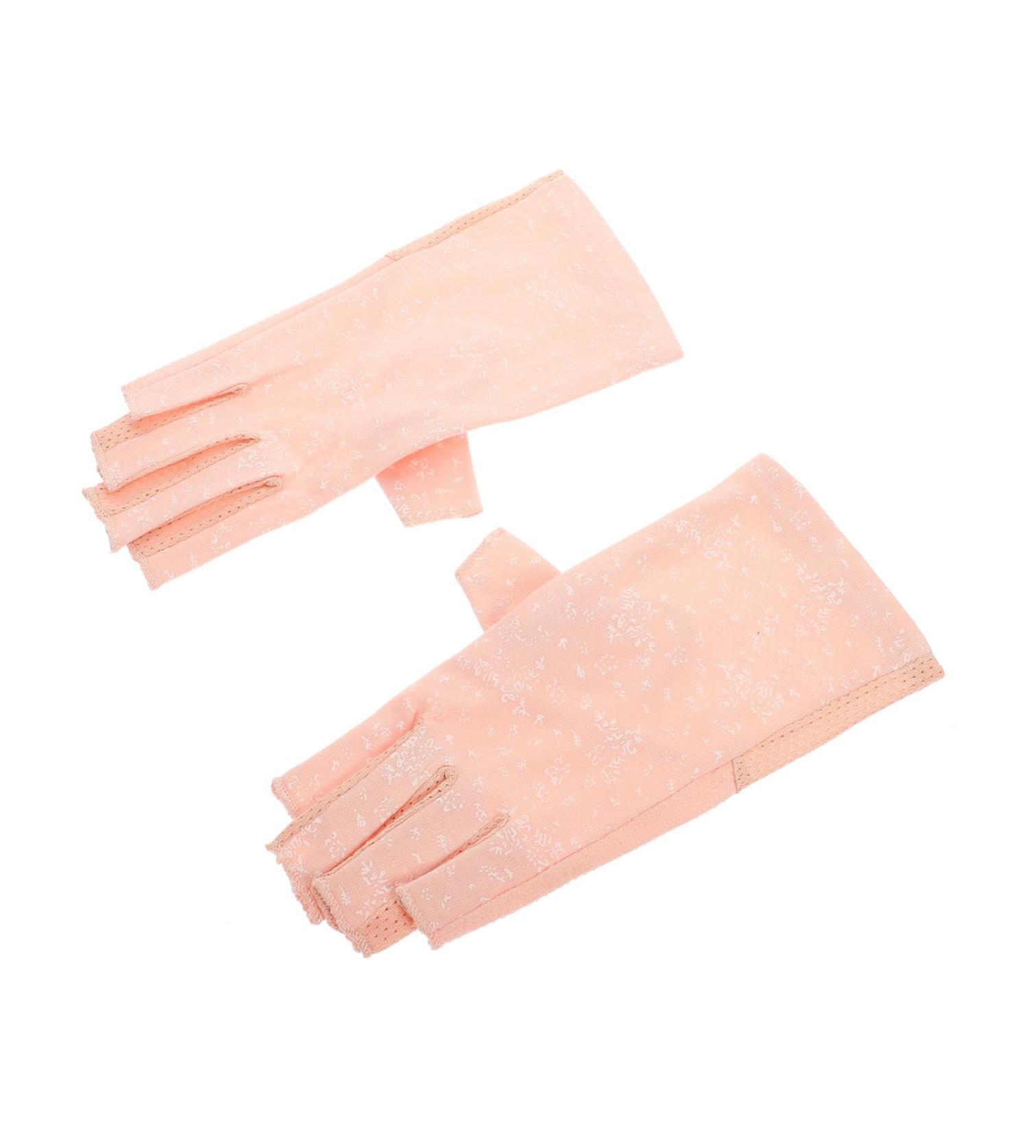 CRILSTYLEO 1 Pair Sun Protection Half Finger Gloves Women Nail Salon Supply Fingerless Manicure Gloves Manicure Protective Accessory Anti-uv Gloves Manicure Fingerless Gloves - Buy Online on GoSupps.com