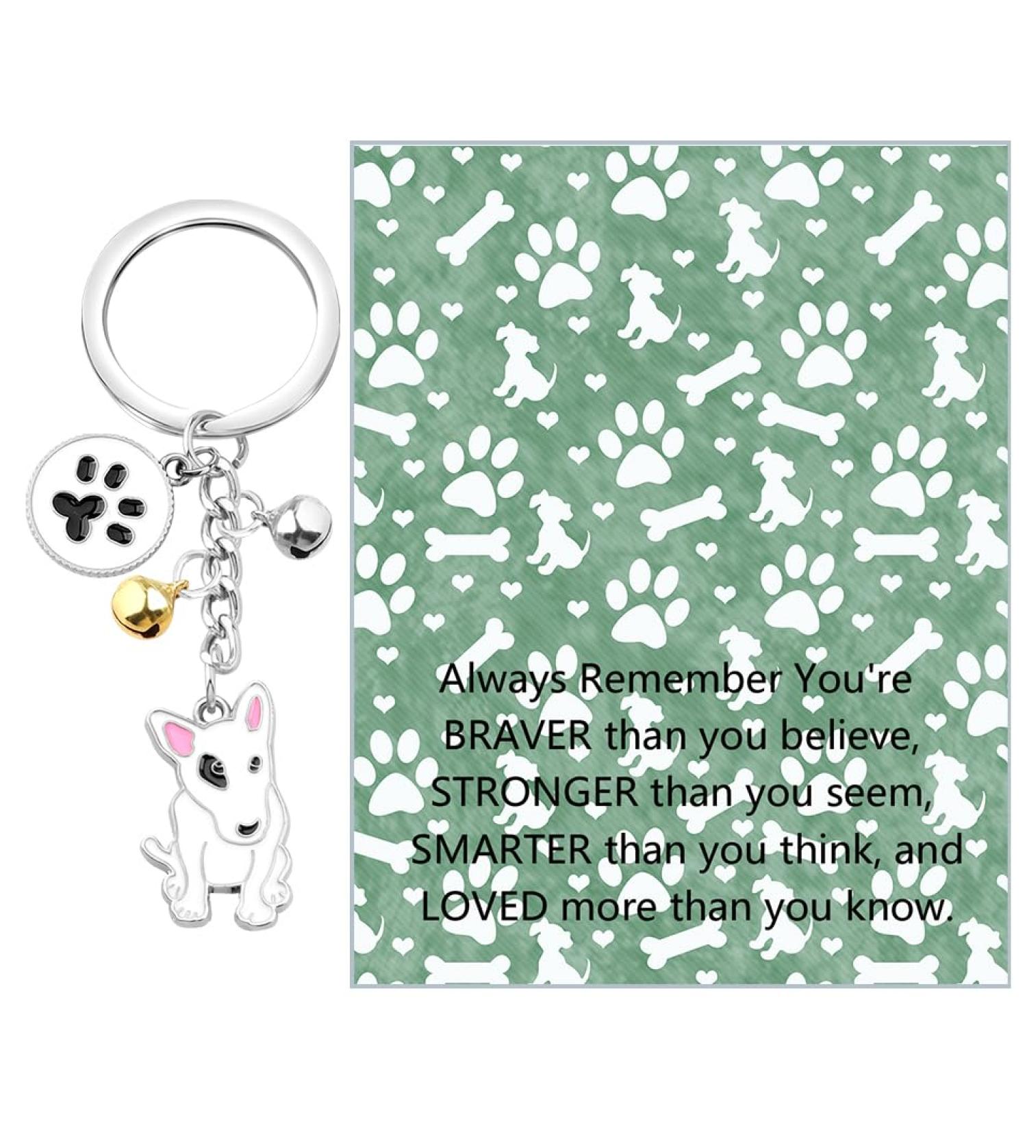 Ensianth Dog Keychain | Perfect Gifts for Dog Lovers | Puppy Paw Print Keyring for Dog Owners - Buy Online on GoSupps.com