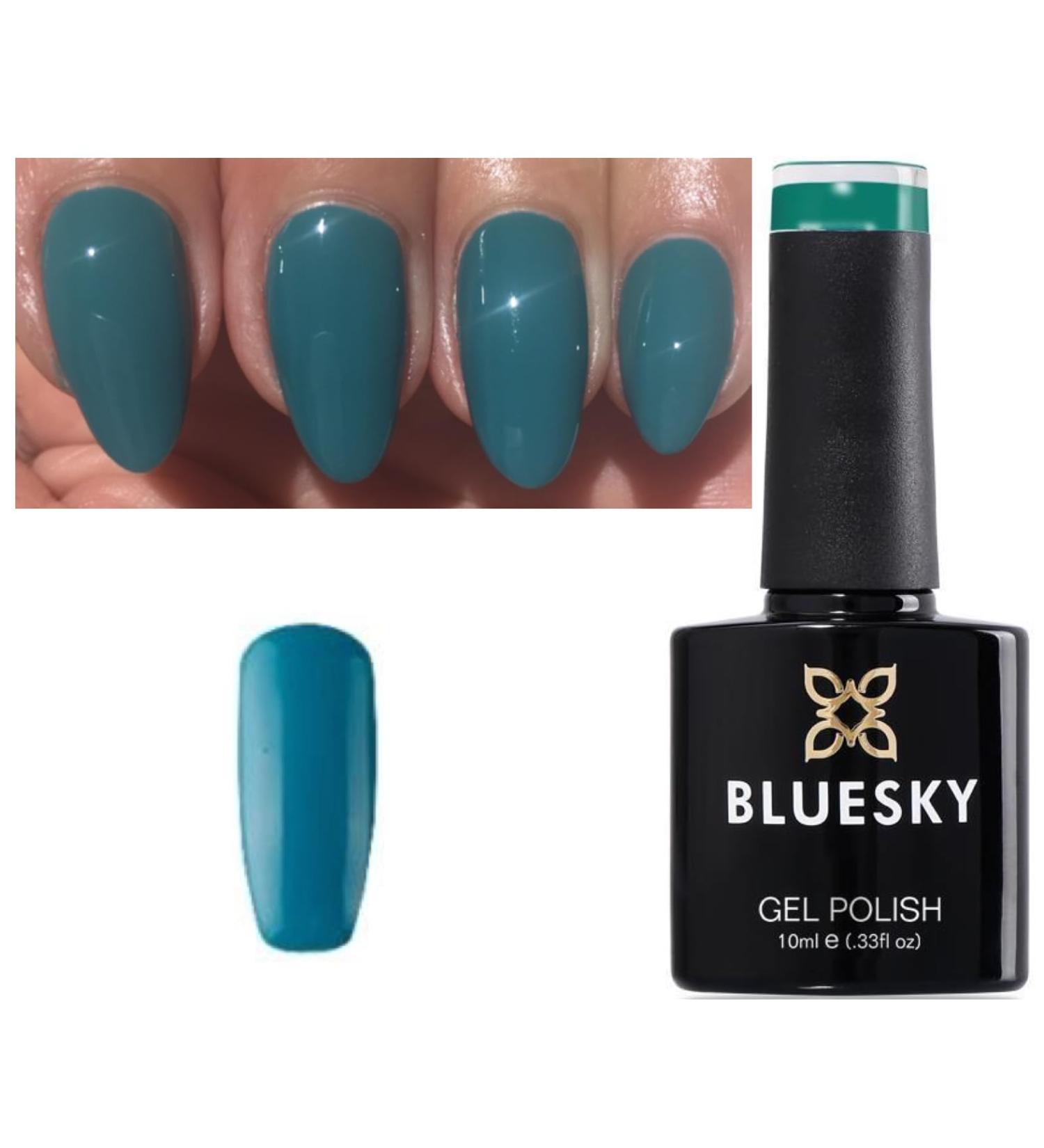 Bluesky Gel Nail Polish GREEN TEAL GREEN COLOR QXG77 UV LED Soak Off 10ml (Requires Drying UNDER UV/LED Lamp) - Buy Online on GoSupps.com