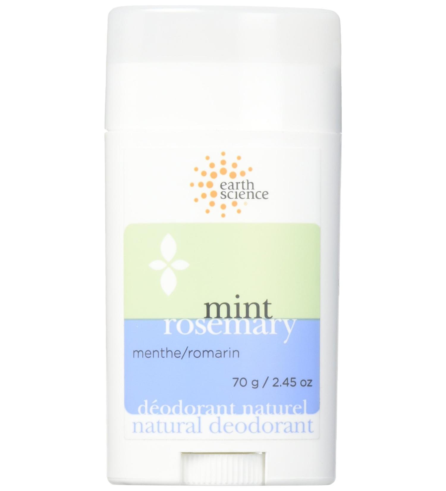 Earth Science: Natural Deodorant Mint Rosemary 2.5 oz - Buy Online on GoSupps.com