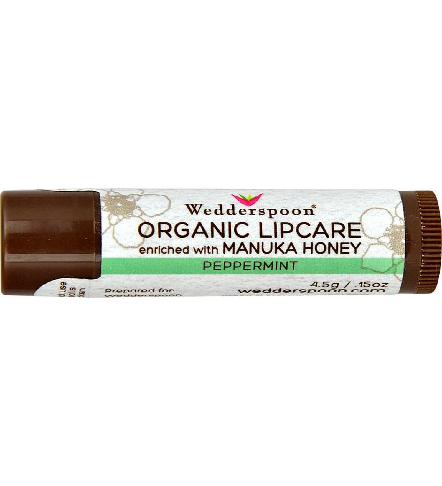 Wedderspoon Lip Balm Manuka Peppermint, 0.15 oz