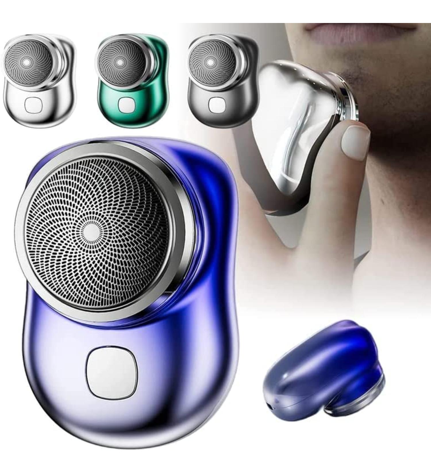 2023 Mini Electric Shaver - USB Rechargeable Portable Razor for Men - Wet & Dry Shaving - Blue - Buy Online on GoSupps.com